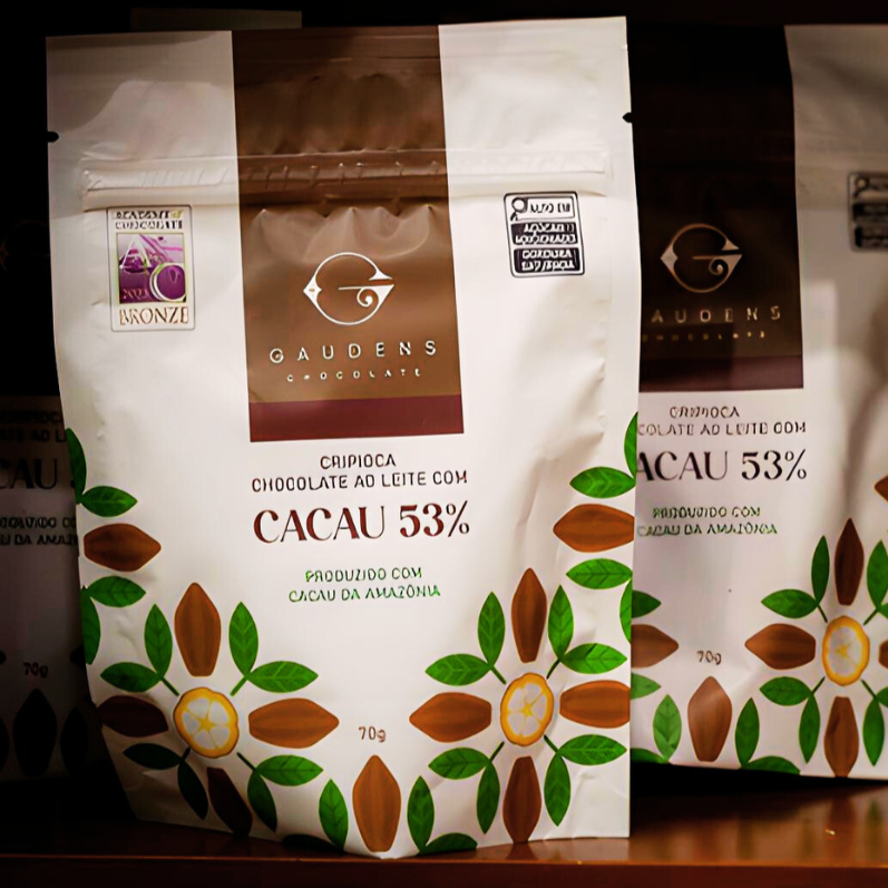 CRIPIOCA GAUDENS 53% CACAU AO LEITE 70g